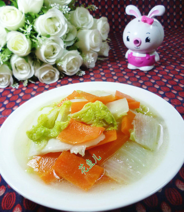 胡蘿卜炒黃芽菜的做法-家常味炒菜譜