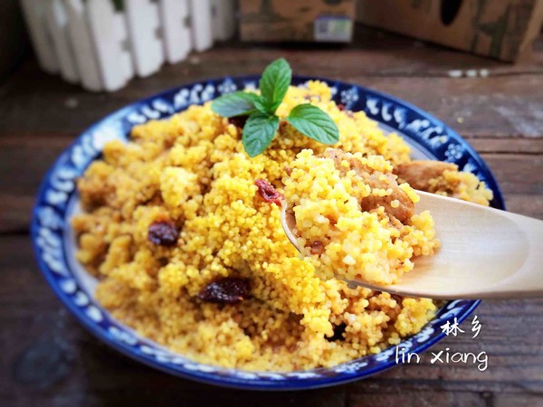 小米蒸雞肉的做法-家常味蒸菜譜