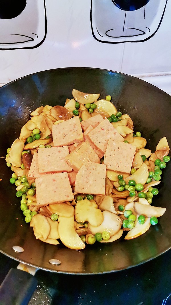 杏鮑菇炒青豆的做法-咸鮮味炒菜譜