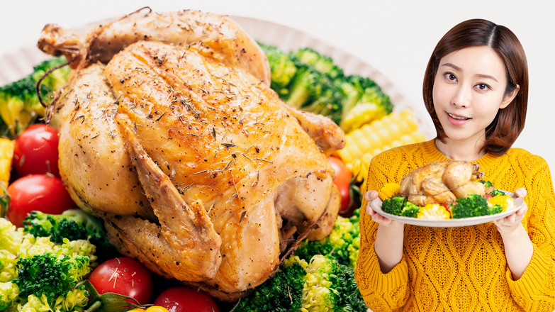 圣誕脆皮烤雞的做法-咸鮮味烤菜譜