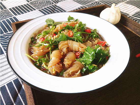 涼拌魔芋結的做法-酸辣味拌菜譜