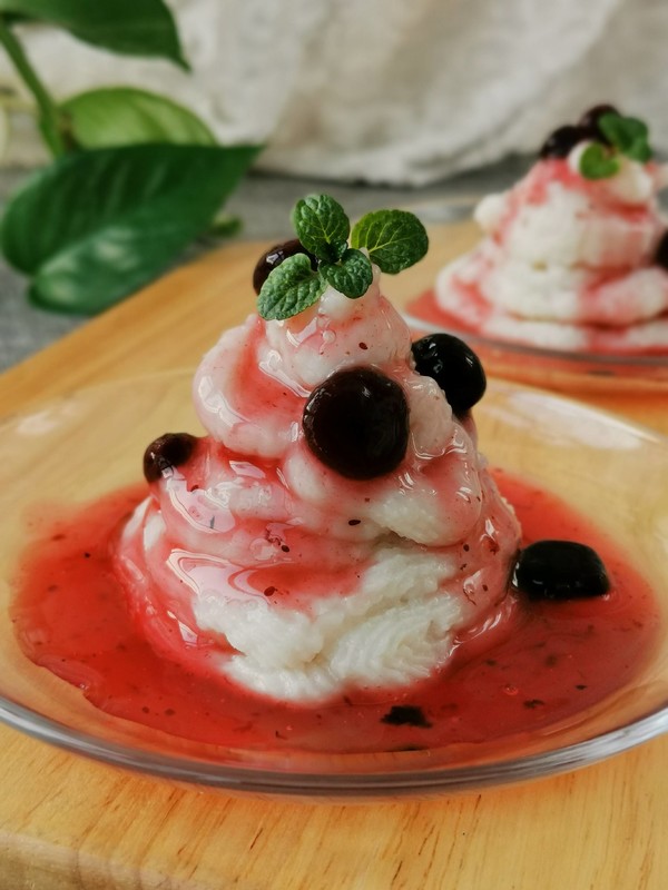 藍莓山藥泥的做法-酸甜味拌菜譜