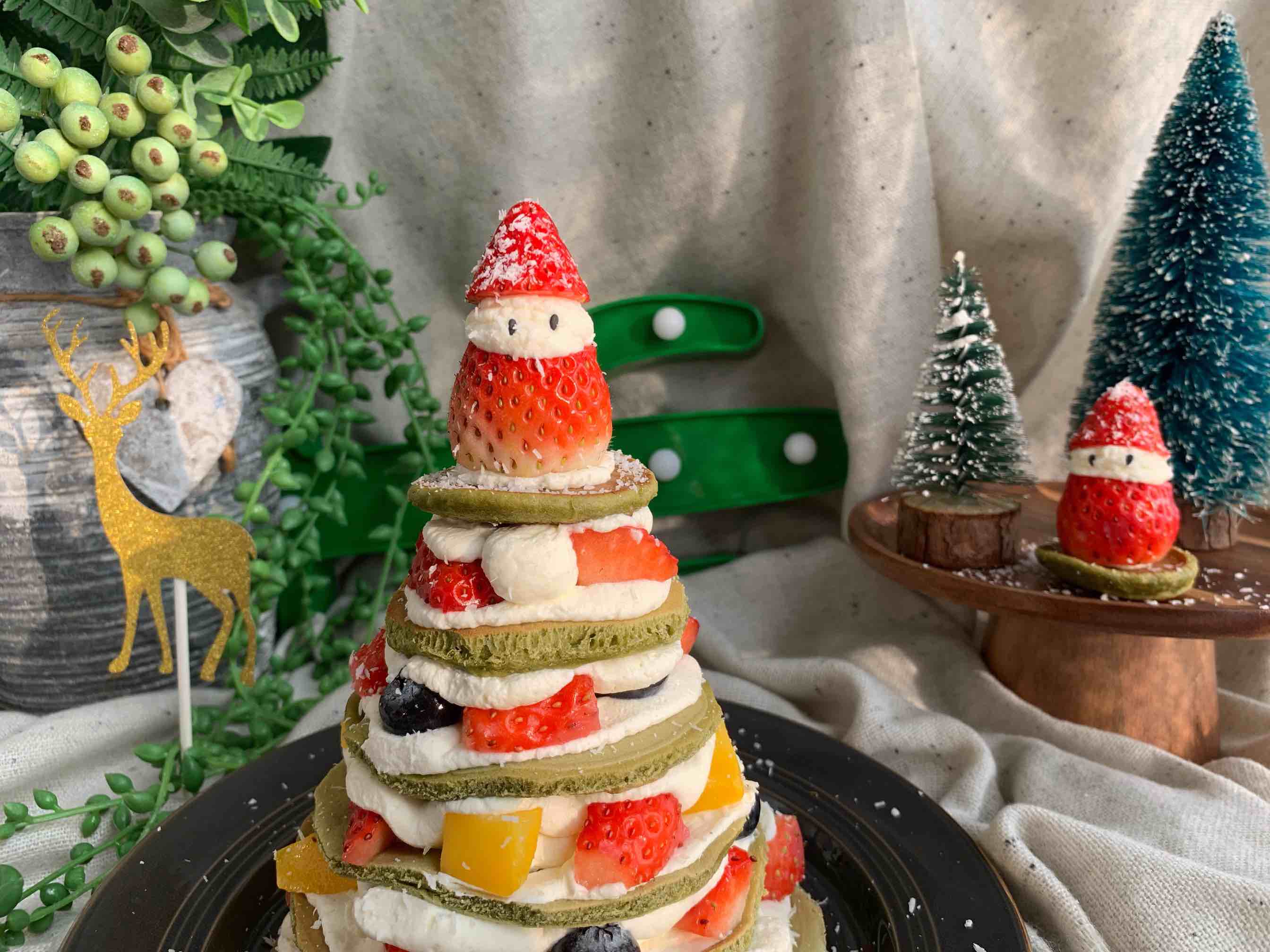 抹茶松餅圣誕樹(shù)的做法-甜味煎菜譜-易網(wǎng)健康養(yǎng)生網(wǎng) 抹茶松餅圣誕樹(shù)的做法-甜味煎菜譜