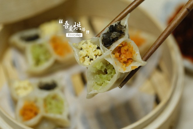 四喜蒸餃的做法-咸鮮味蒸菜譜