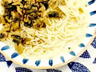 酸菜肉絲面的做法-家常味煮菜譜