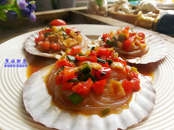 蒜蓉粉絲扇貝的做法-咸鮮味蒸菜譜