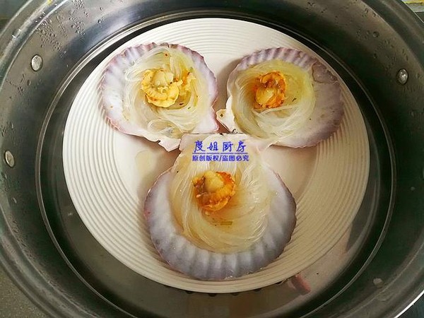 蒜蓉粉絲扇貝的做法-咸鮮味蒸菜譜