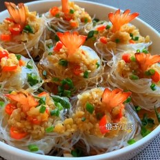 蒜蓉粉絲蒸蝦的做法-家常味蒸菜譜