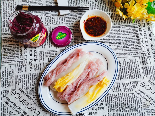 三色腸粉的做法-咸鮮味蒸菜譜