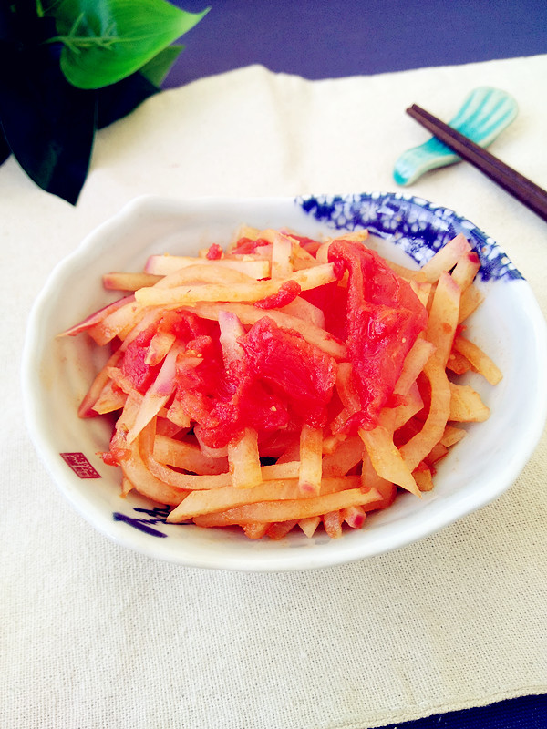 旱蘿卜燒番茄的做法-茄汁味燒菜譜-易網健康養生網 旱蘿卜燒番茄的做法-茄汁味燒菜譜