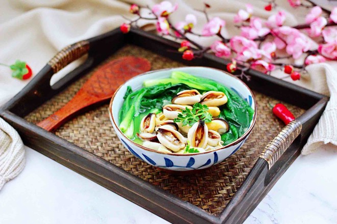 上湯豆皮青口小白菜的做法-咸鮮味煮菜譜-易網健康養生網 上湯豆皮青口小白菜的做法-咸鮮味煮菜譜