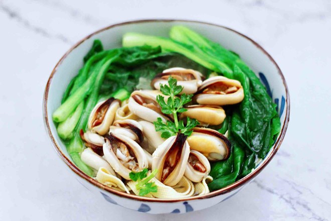 上湯豆皮青口小白菜的做法-咸鮮味煮菜譜-易網健康養生網 上湯豆皮青口小白菜的做法-咸鮮味煮菜譜