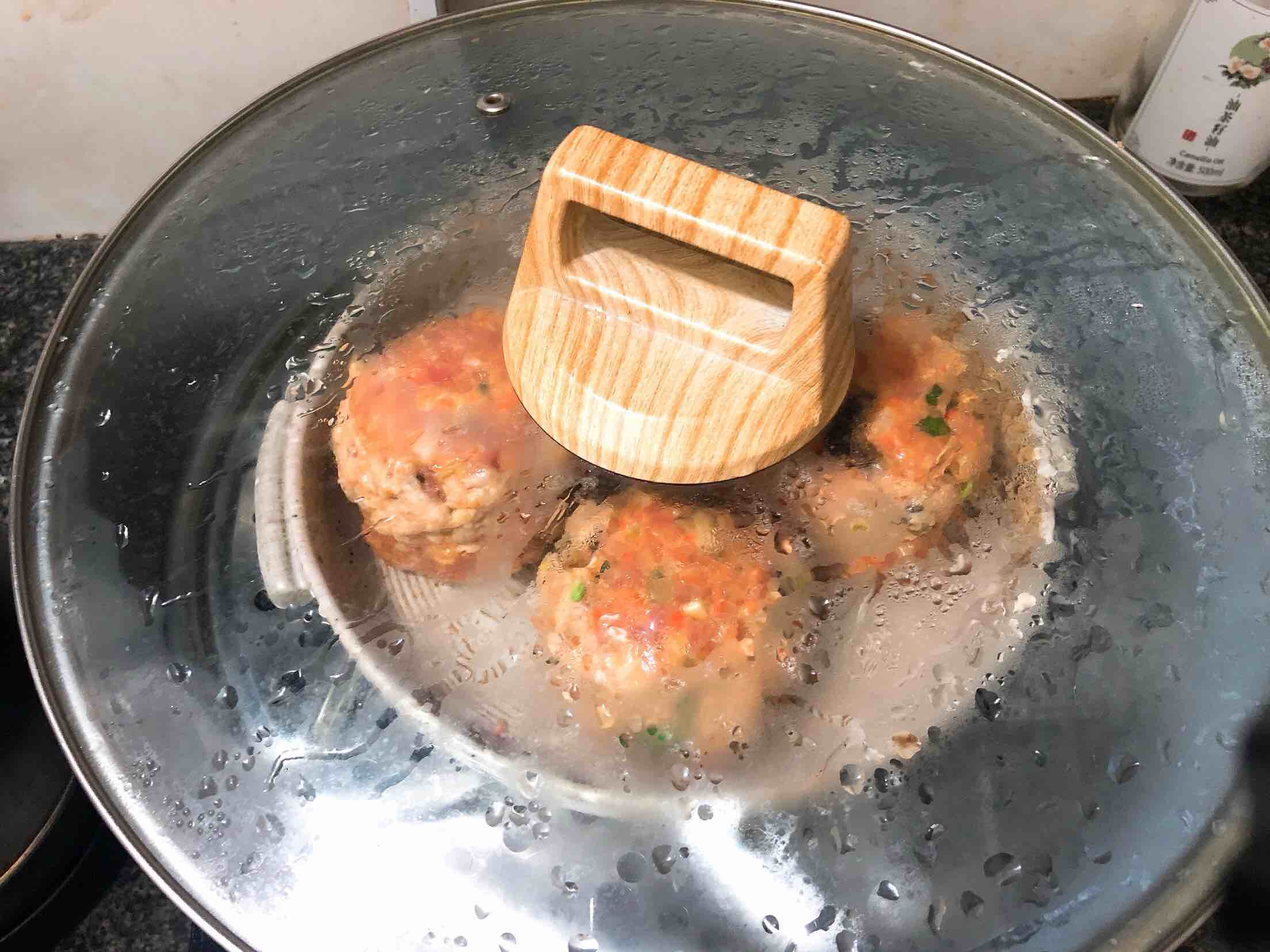 年夜飯之四喜丸子的做法-醬香味蒸菜譜