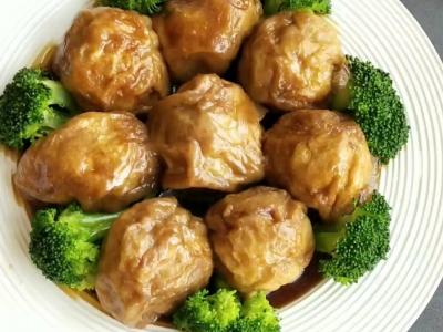 油面筋釀肉的做法-咸鮮味煮菜譜