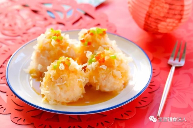 銀耳蝦球 寶寶輔食食譜的做法-家常味蒸菜譜-易網健康養生網 銀耳蝦球 寶寶輔食食譜的做法-家常味蒸菜譜