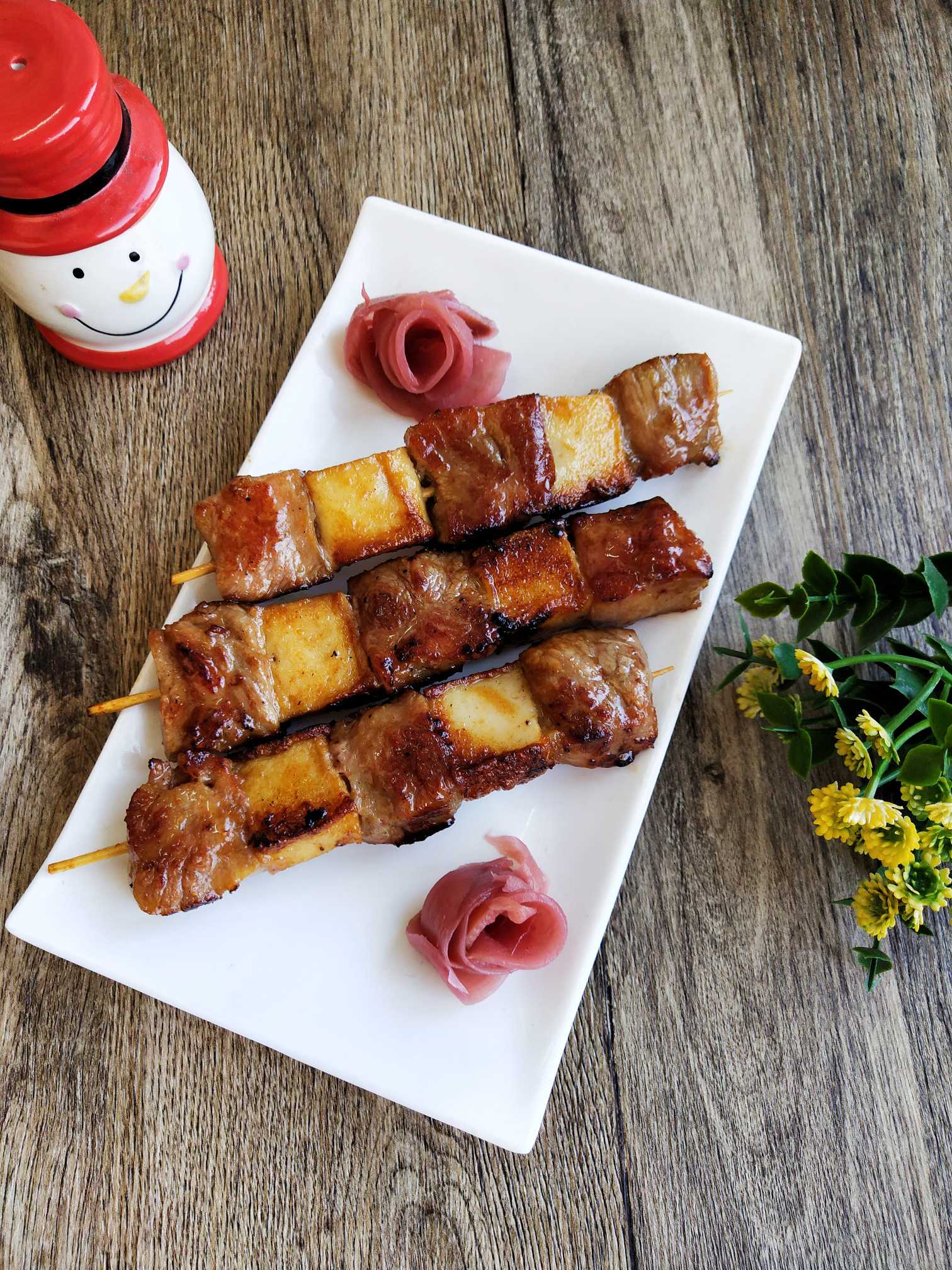 魚豆腐牛肉串的做法-咸鮮味煎菜譜