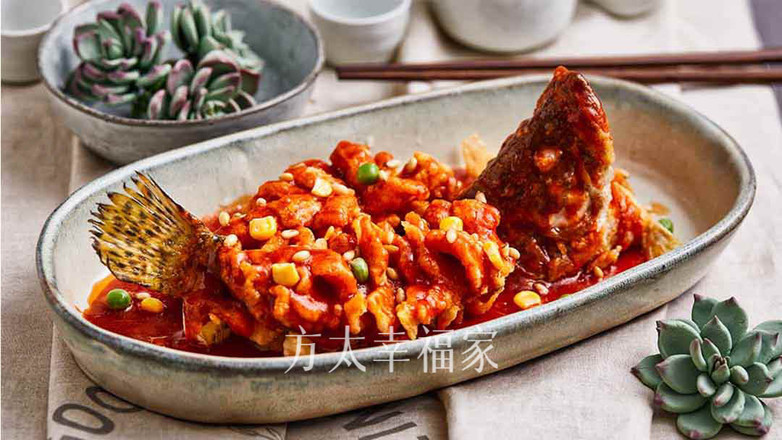 #年味美食合輯#酸甜誘人松鼠桂魚的做法-酸甜味炸菜譜