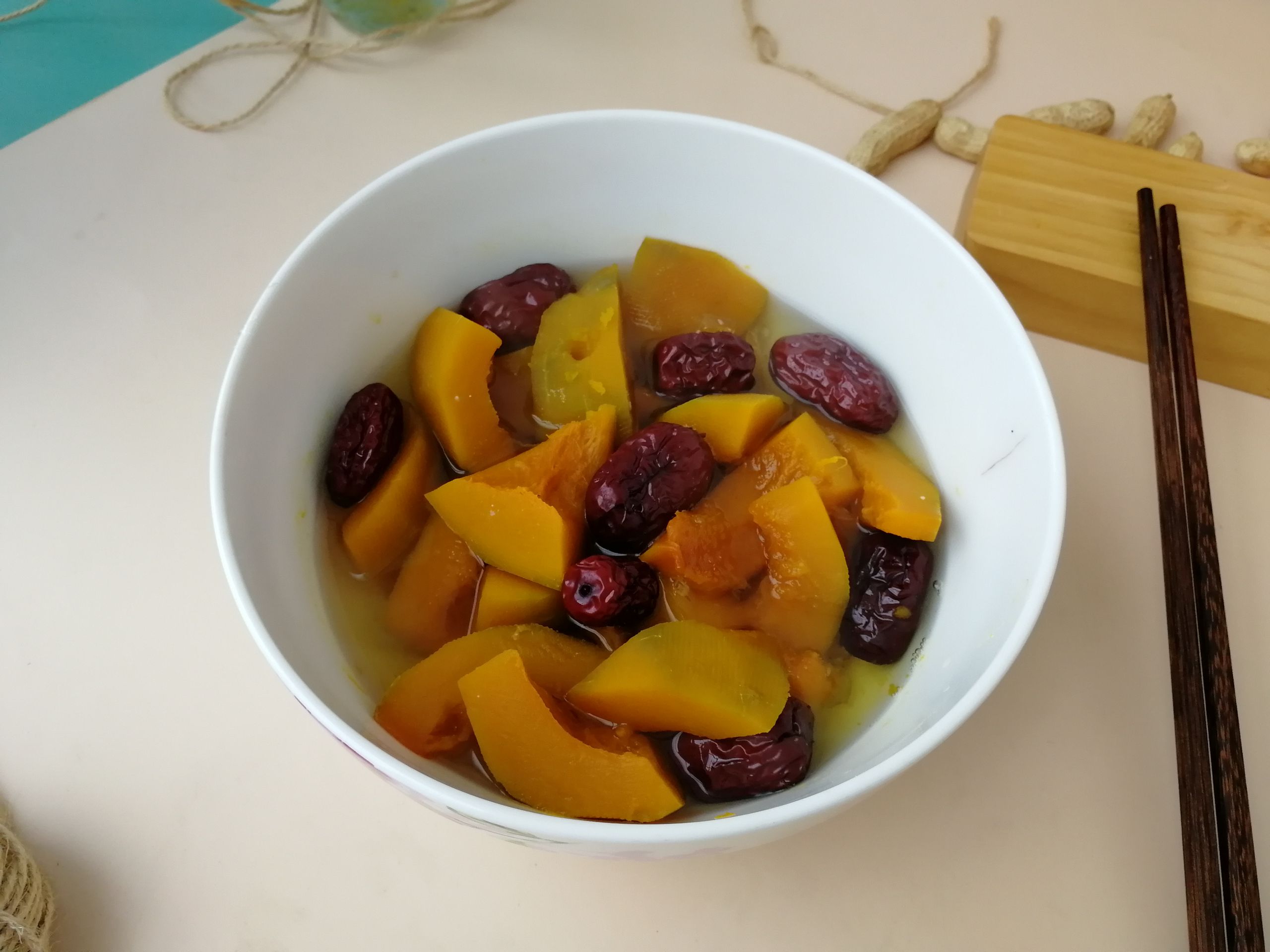 南瓜蒸紅棗的做法-甜味蒸菜譜