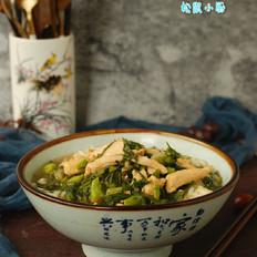 雪菜雞絲面的做法-家常味煮菜譜