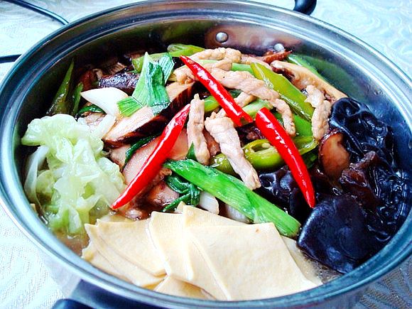 千張白菜亂燉的做法-家常味燉菜譜