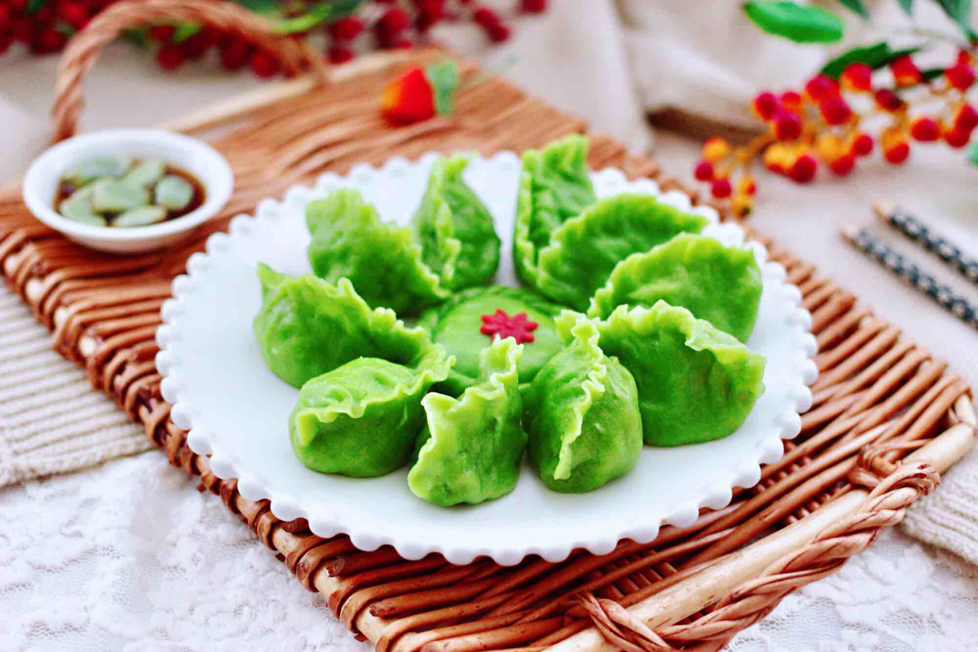 扇貝香干翠玉餃子的做法-咸鮮味煮菜譜