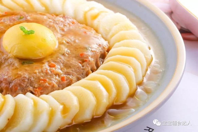 肉沫蒸山藥  寶寶輔食食譜的做法-家常味蒸菜譜