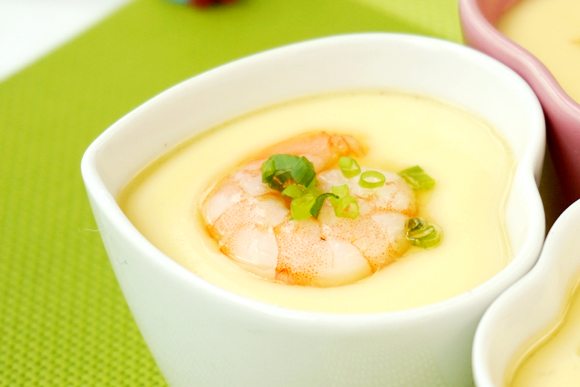 蝦仁蒸蛋羹的做法-咸鮮味蒸菜譜