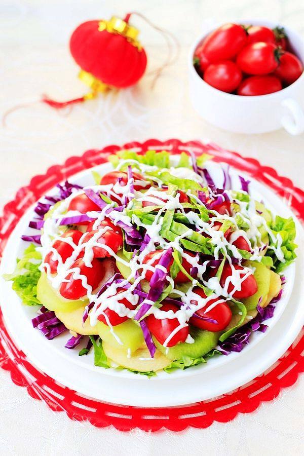 酸奶蔬菜水果沙拉的做法-家常味拌菜譜-易網健康養生網 酸奶蔬菜水果沙拉的做法-家常味拌菜譜