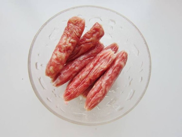 山藥炒香腸的做法-家常味炒菜譜