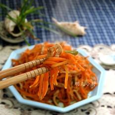 肉絲炒胡蘿卜的做法-家常味炒菜譜