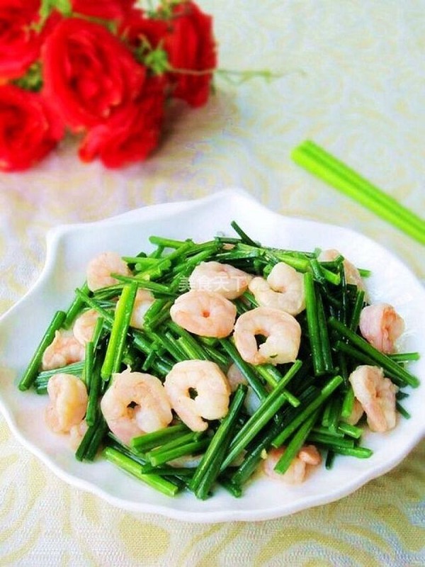 韭苔炒蝦仁的做法-家常味炒菜譜-易網健康養生網 韭苔炒蝦仁的做法-家常味炒菜譜