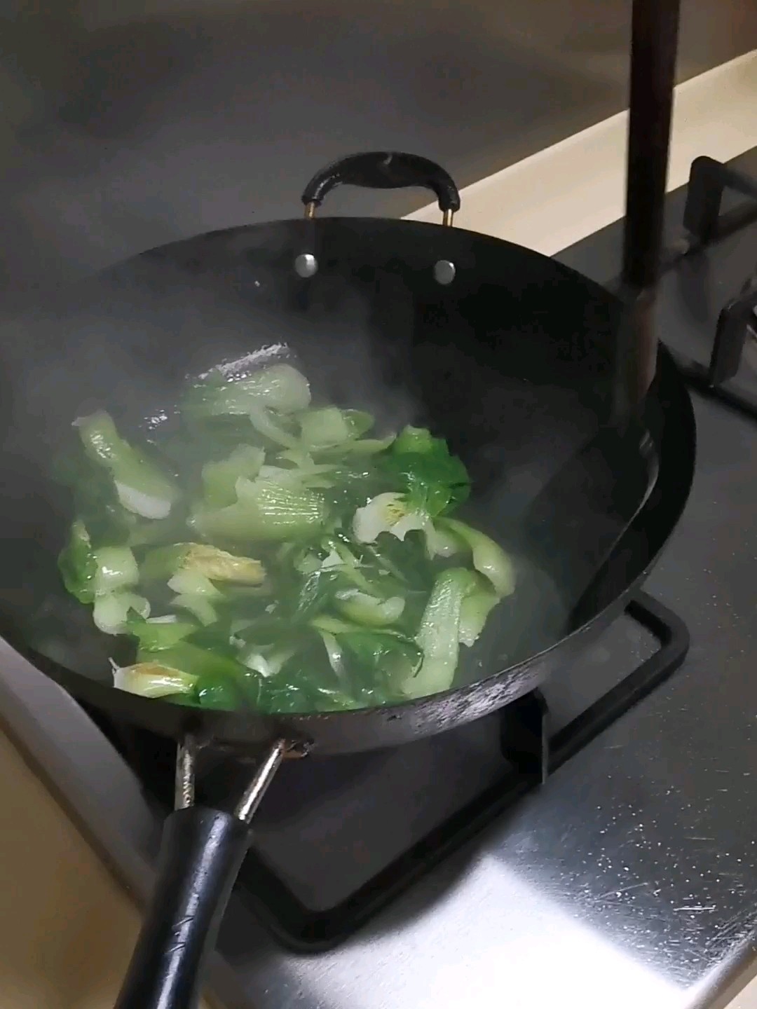 青椒小油菜的做法-家常味炒菜譜