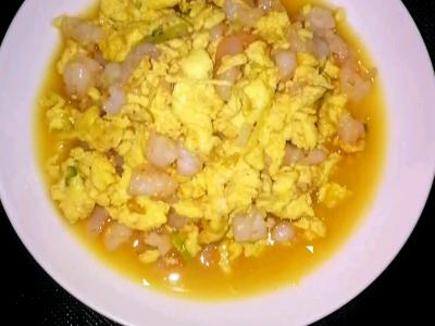 滑蛋蝦仁的做法-咸鮮味炒菜譜