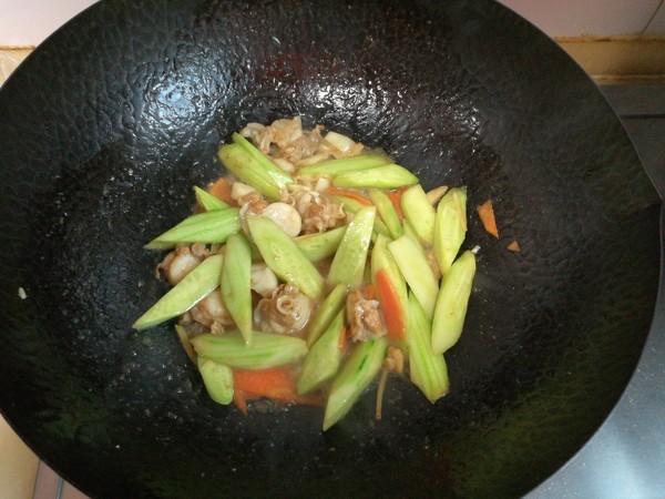 黃瓜炒扇貝的做法-家常味炒菜譜