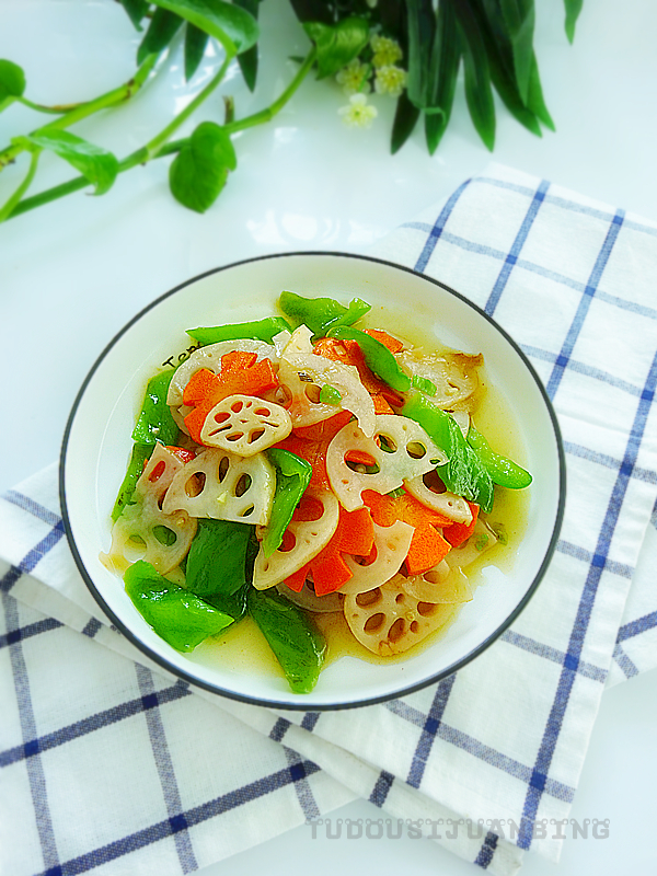 小炒蓮藕的做法-咸鮮味炒菜譜
