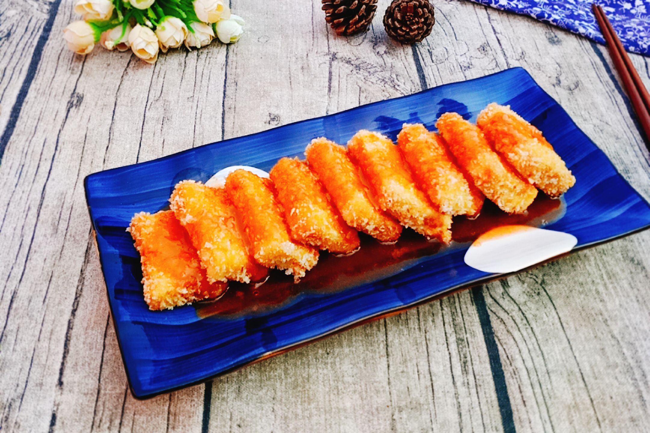 茄汁脆皮豆腐的做法-酸甜味炸菜譜