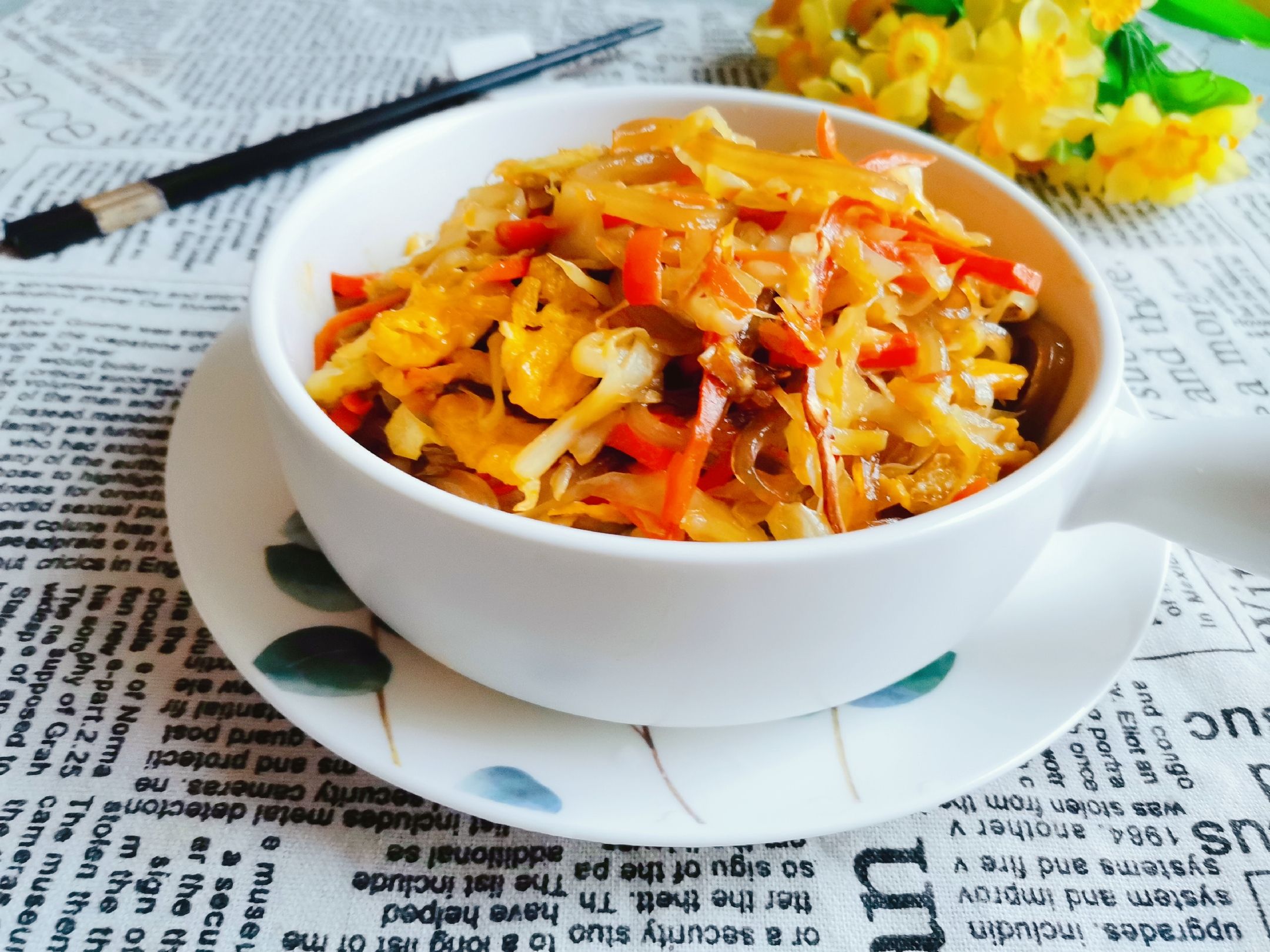 包菜粉絲炒雞蛋的做法-咸鮮味炒菜譜-易網健康養生網 包菜粉絲炒雞蛋的做法-咸鮮味炒菜譜