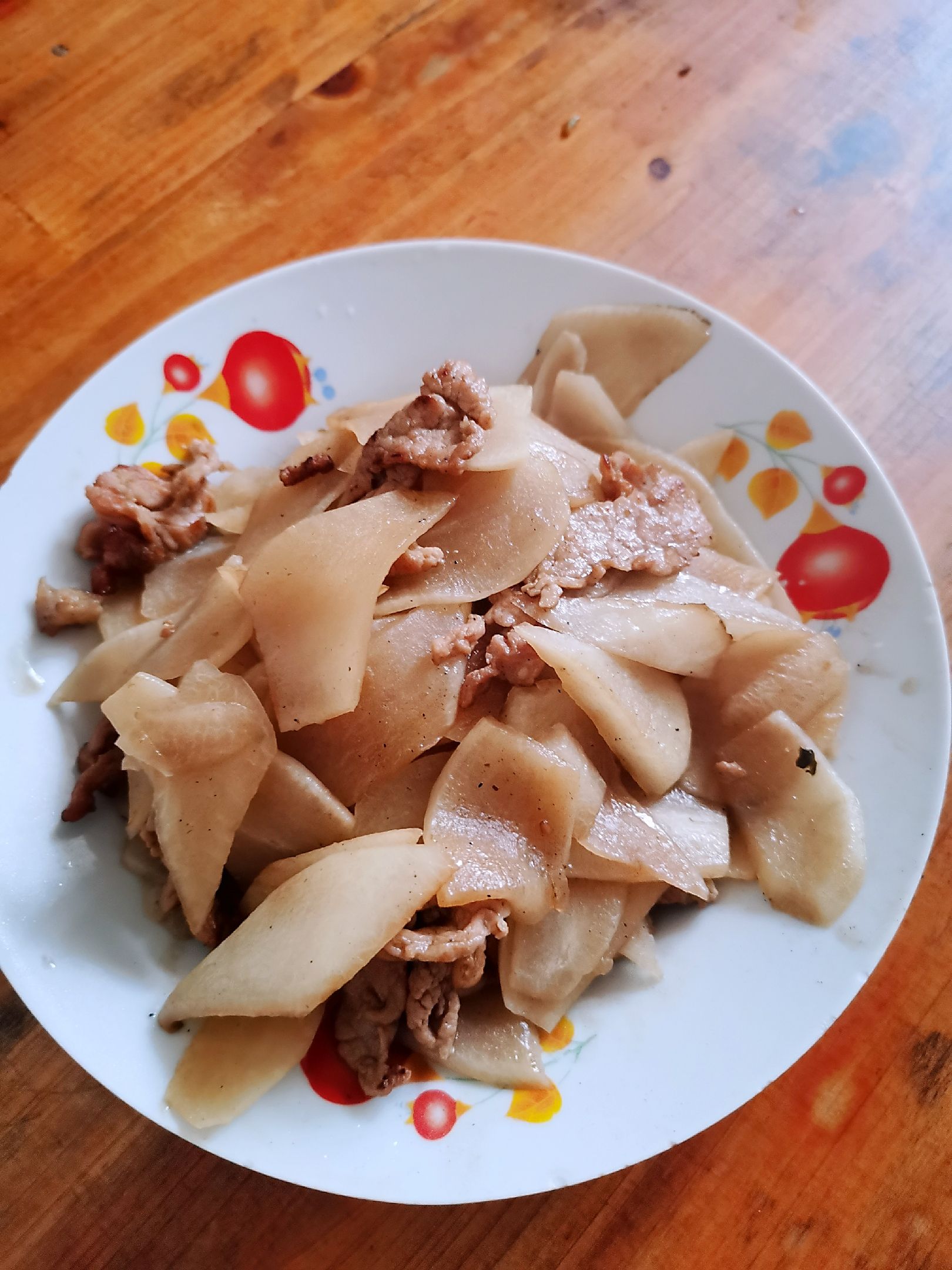 豬肉炒蘿卜的做法-家常味炒菜譜