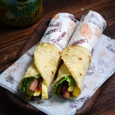 酸青瓜午餐肉卷餅的做法-家常味煎菜譜