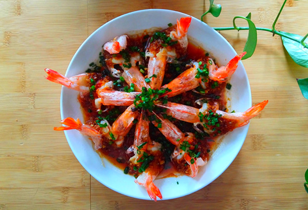 粉絲蒸大蝦的做法-咸鮮味蒸菜譜