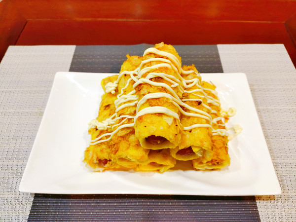 網紅香腸卷蒸烤箱版的做法-咸鮮味烤菜譜-易網健康養生網 網紅香腸卷蒸烤箱版的做法-咸鮮味烤菜譜