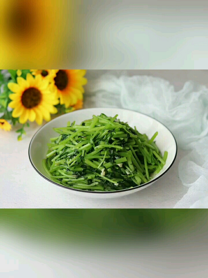 蒜蓉茼蒿的做法-家常味炒菜譜