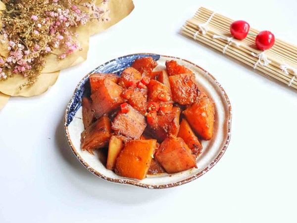 醬燒南瓜的做法-家常味燜菜譜-易網健康養生網 醬燒南瓜的做法-家常味燜菜譜