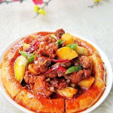 馕包大盤雞的做法-家常味燒菜譜