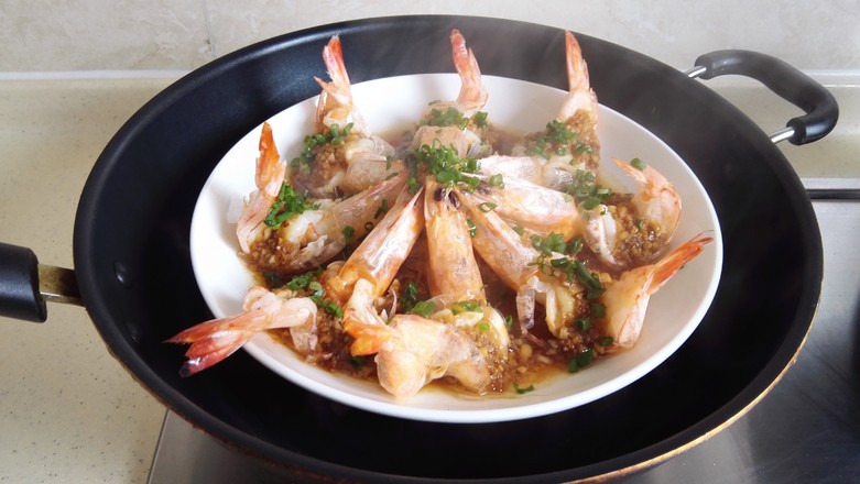 粉絲蒸大蝦的做法-咸鮮味蒸菜譜