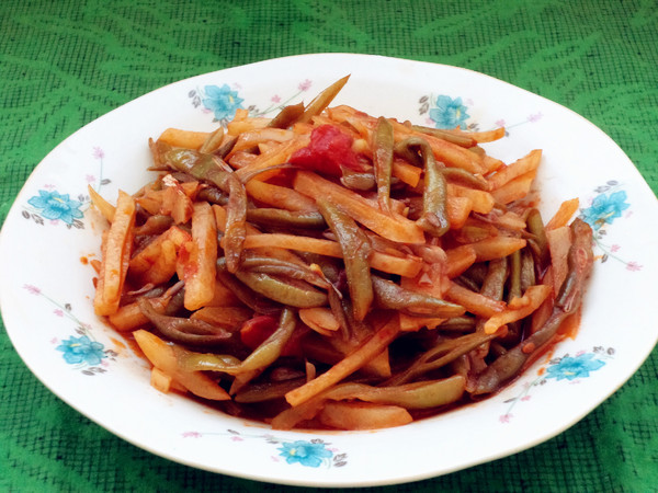 番茄炒雙豆的做法-家常味炒菜譜-易網(wǎng)健康養(yǎng)生網(wǎng) 番茄炒雙豆的做法-家常味炒菜譜
