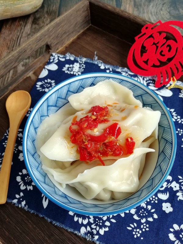 金針南瓜豬肉餡餃子的做法-家常味煮菜譜