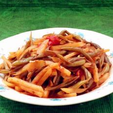 番茄炒雙豆的做法-家常味炒菜譜