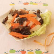 三色健康菜的做法-家常味炒菜譜