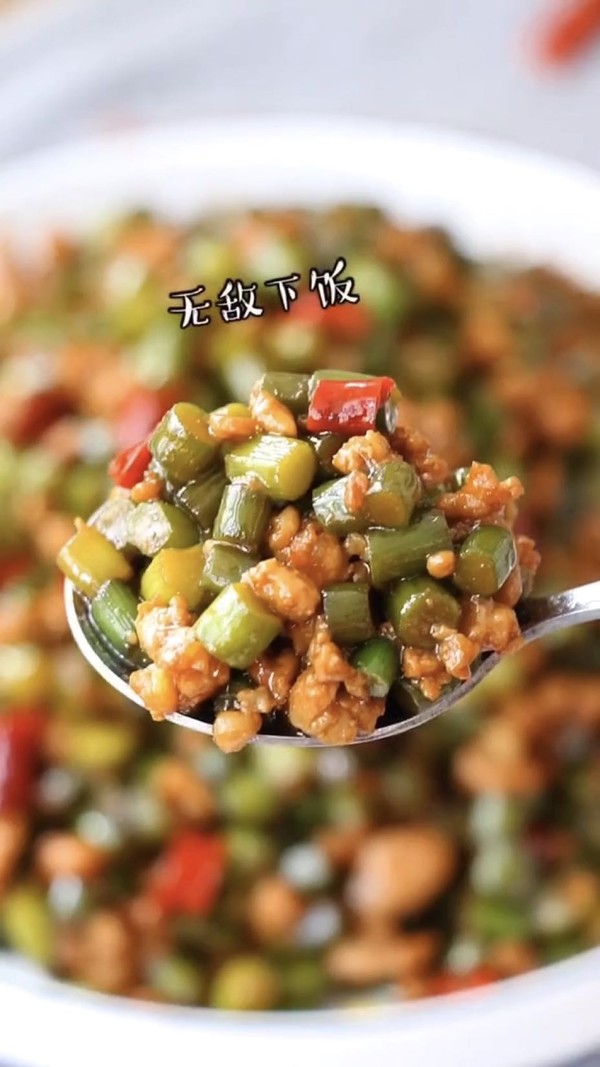 蒜苔炒肉末的做法-咸鮮味炒菜譜